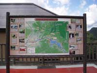 真野ダムの観光マップ